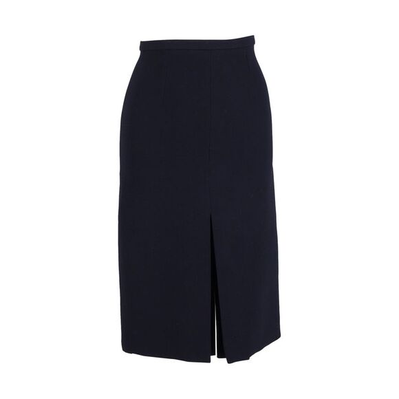 Celine Pencil Skirt in Navy Blue Cotton